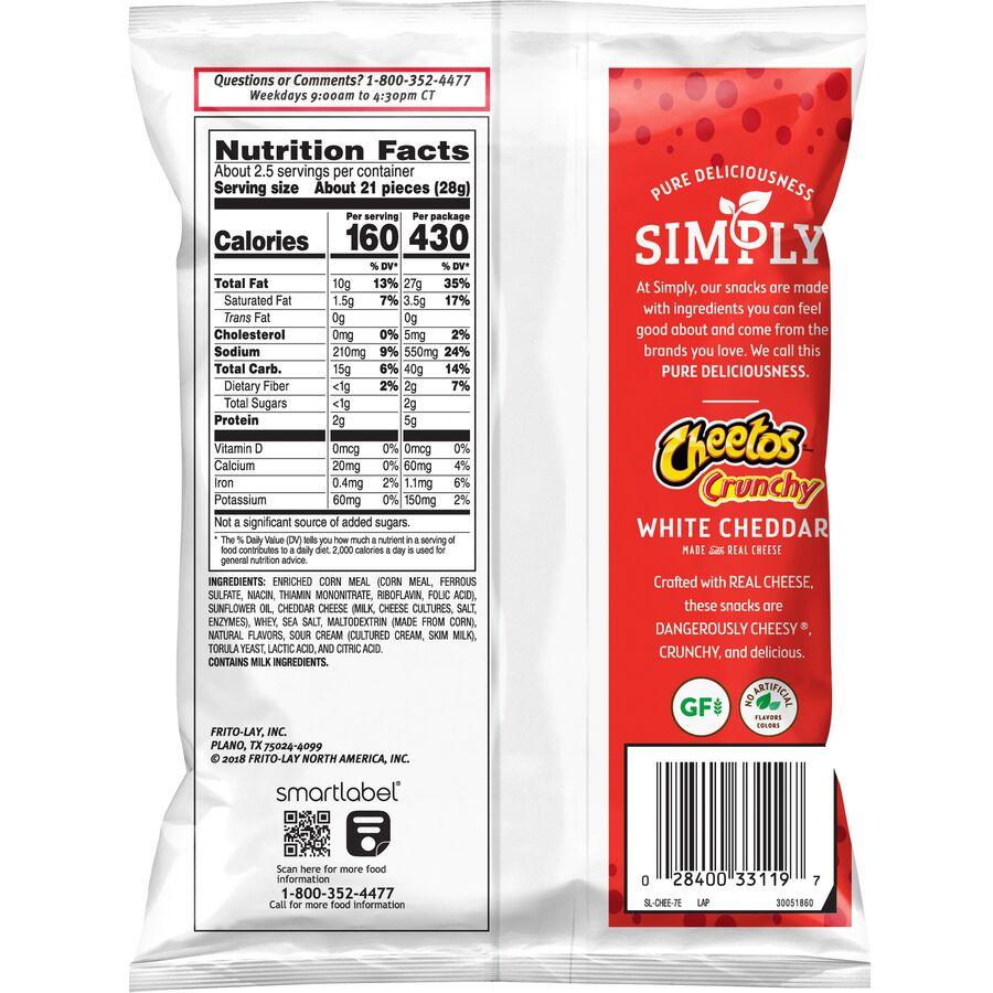SIMPLY Cheetos® Crunchy White Cheddar Cheese Flavored Snacks