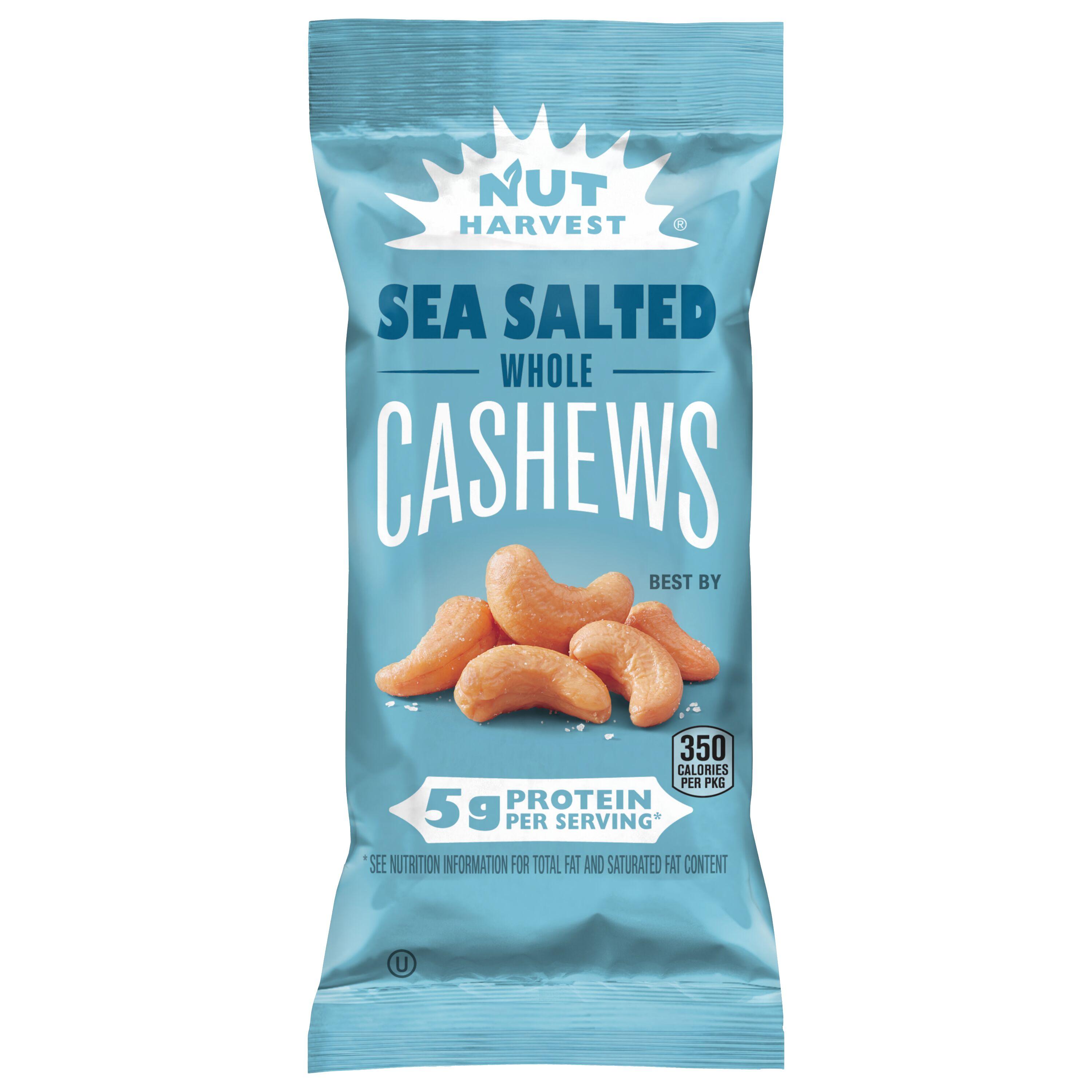 Nut Harvest® Sea Salted Whole Cashews, 8 Count