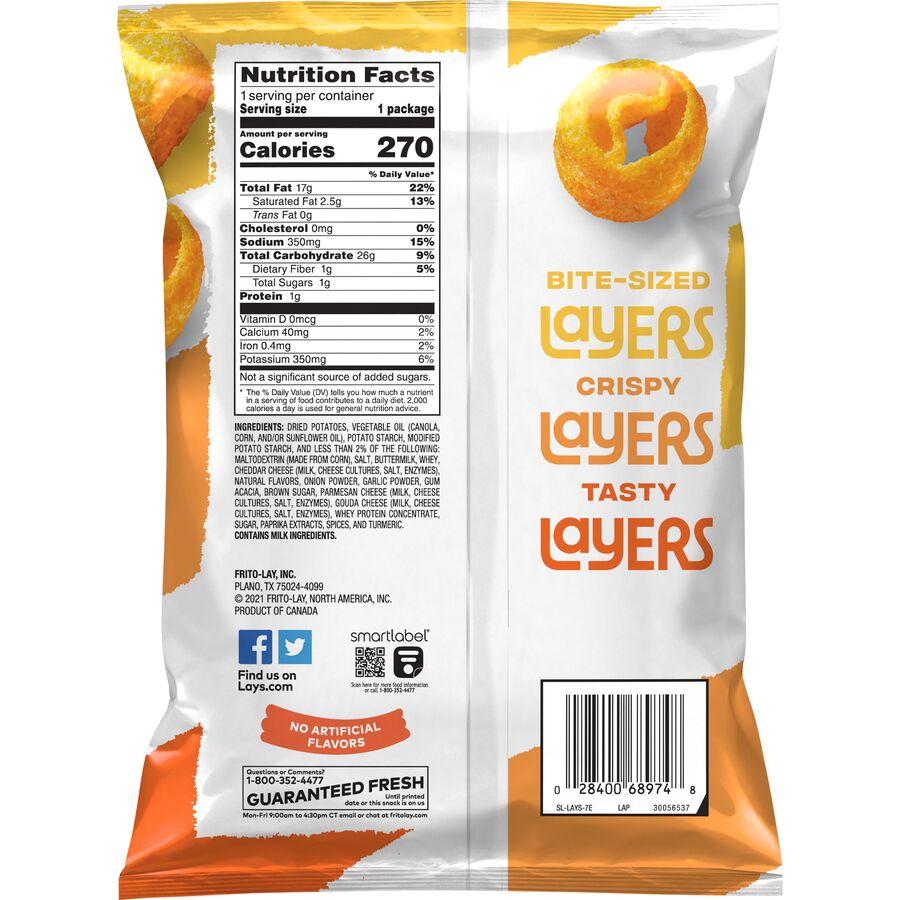 Lay's® Layers Three Cheese Flavored Potato Snacks
