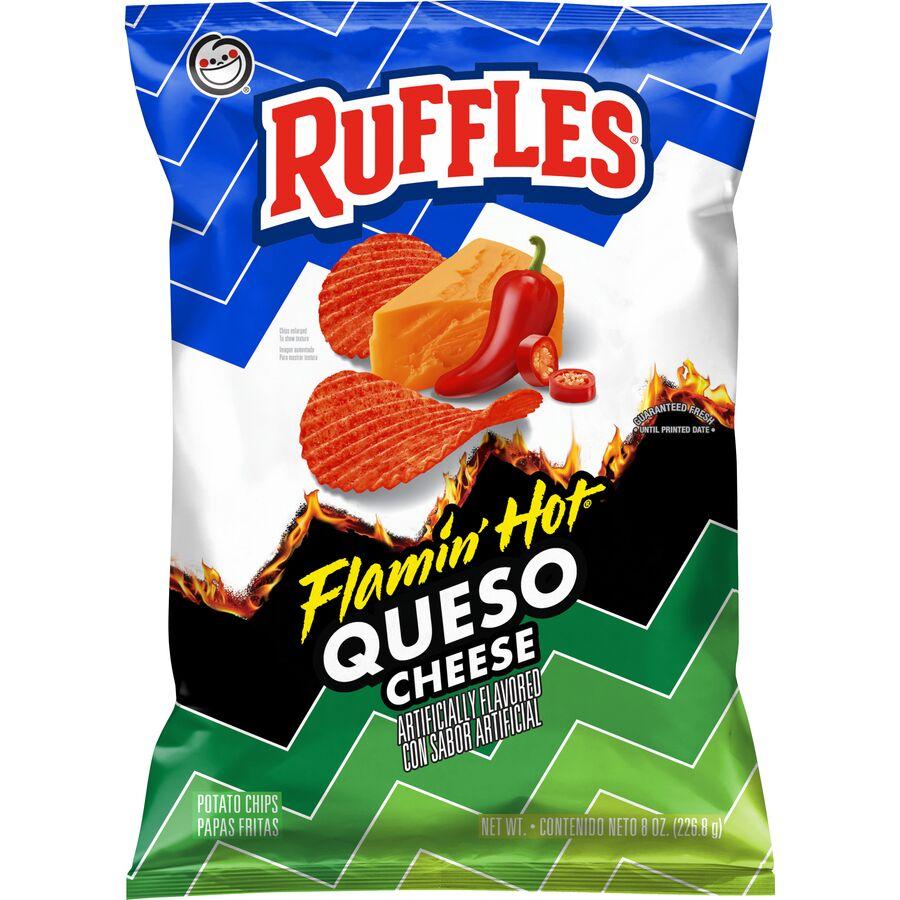 Ruffles® Flamin' Hot® Queso Flavored Potato Chips