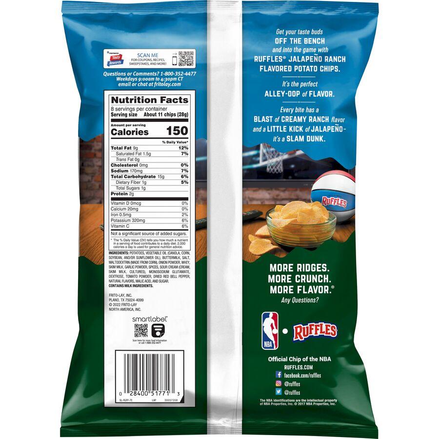 Ruffles® Jalapeno Ranch Flavored Potato Chips