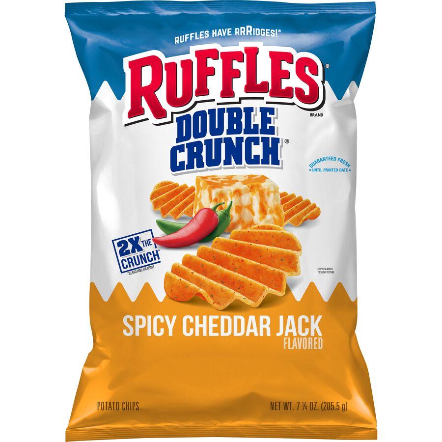 Ruffles® Double Crunch Spicy Cheddar Jack Flavored Potato Chips