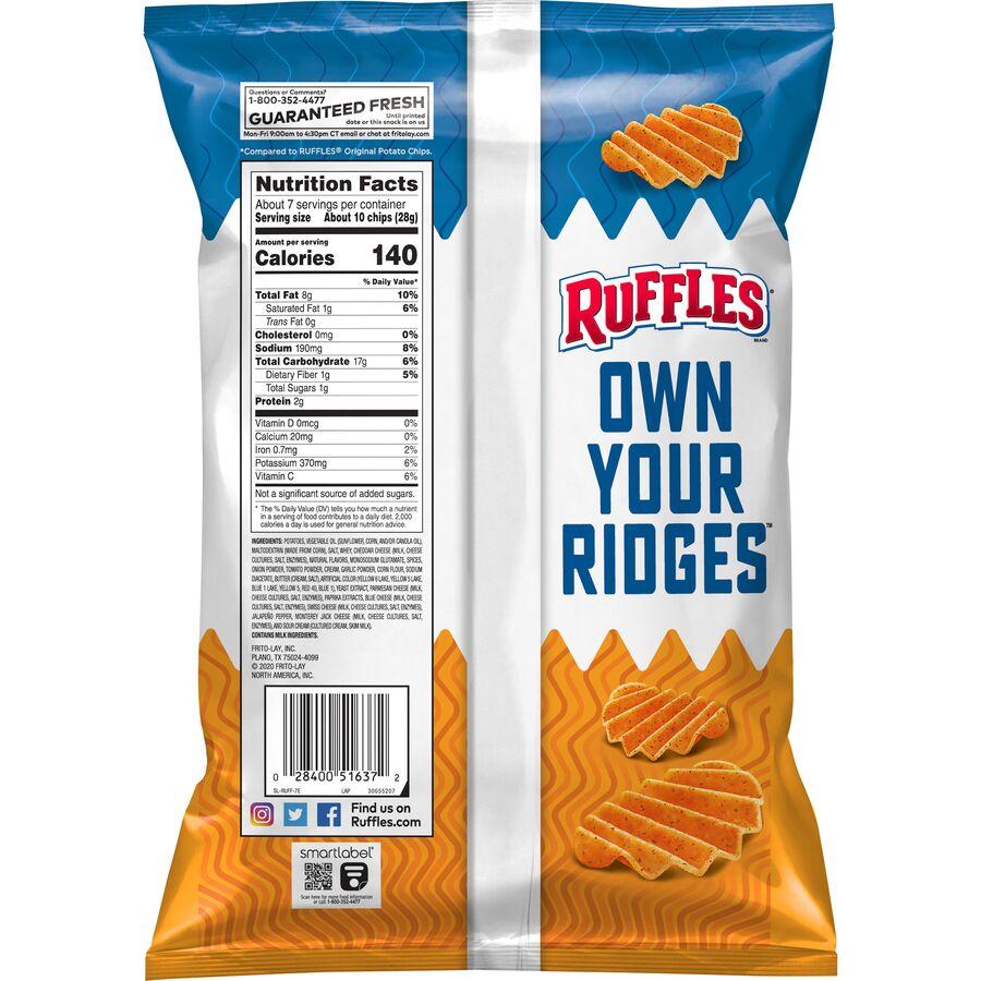 Ruffles® Double Crunch Spicy Cheddar Jack Flavored Potato Chips