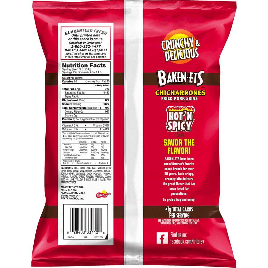 Baken-Ets® Hot N' Spicy Flavored Fried Pork Skins