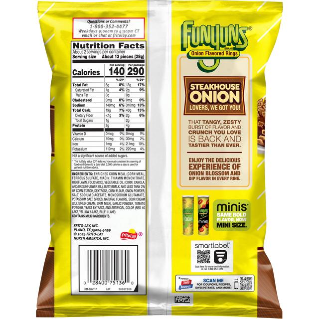 Funyuns® Steakhouse Onion Flavored Onion Rings Shop Now at