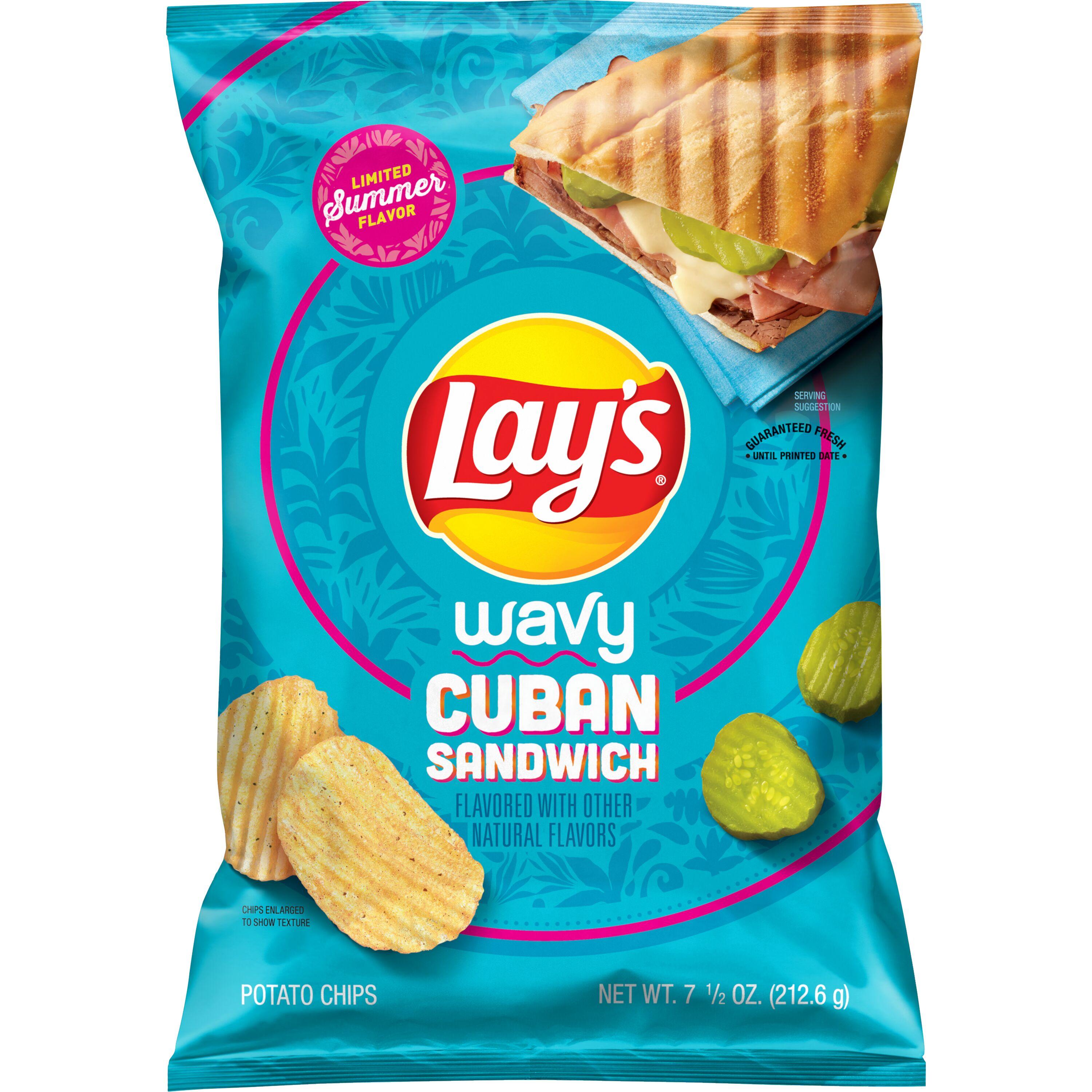 Lay's® Wavy Cuban Sandwich Flavored Potato Chips