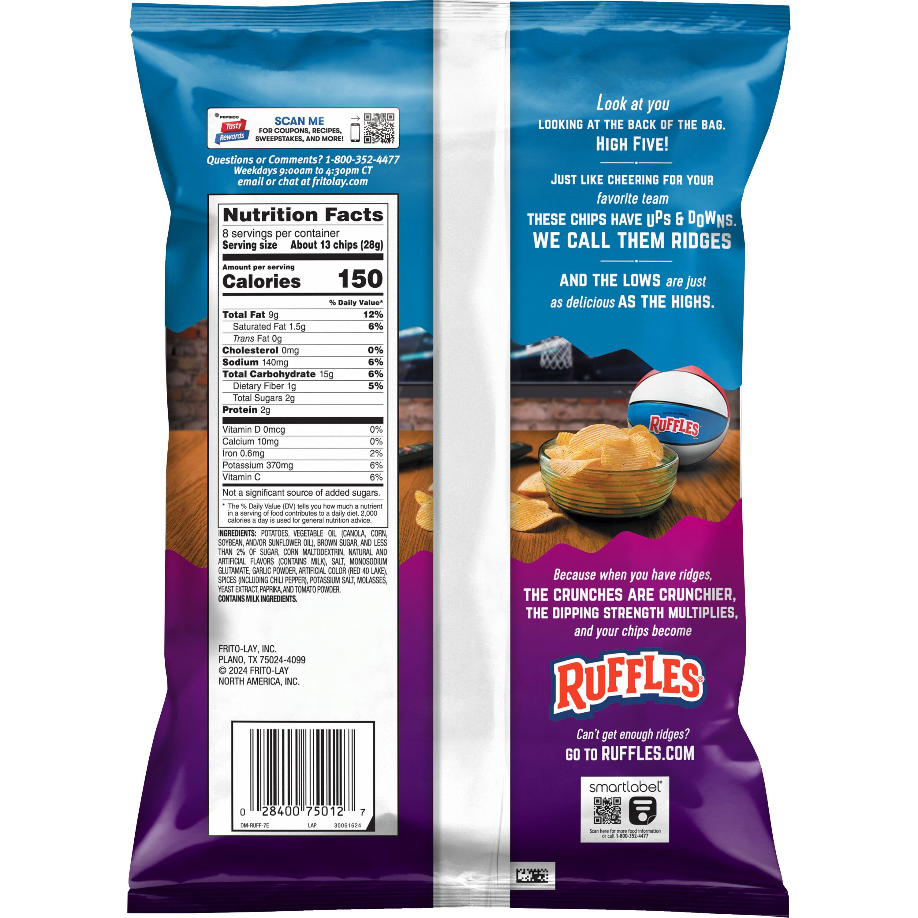 Ruffles® Korean Style Sweet & Spicy Chili Flavored Potato Chips