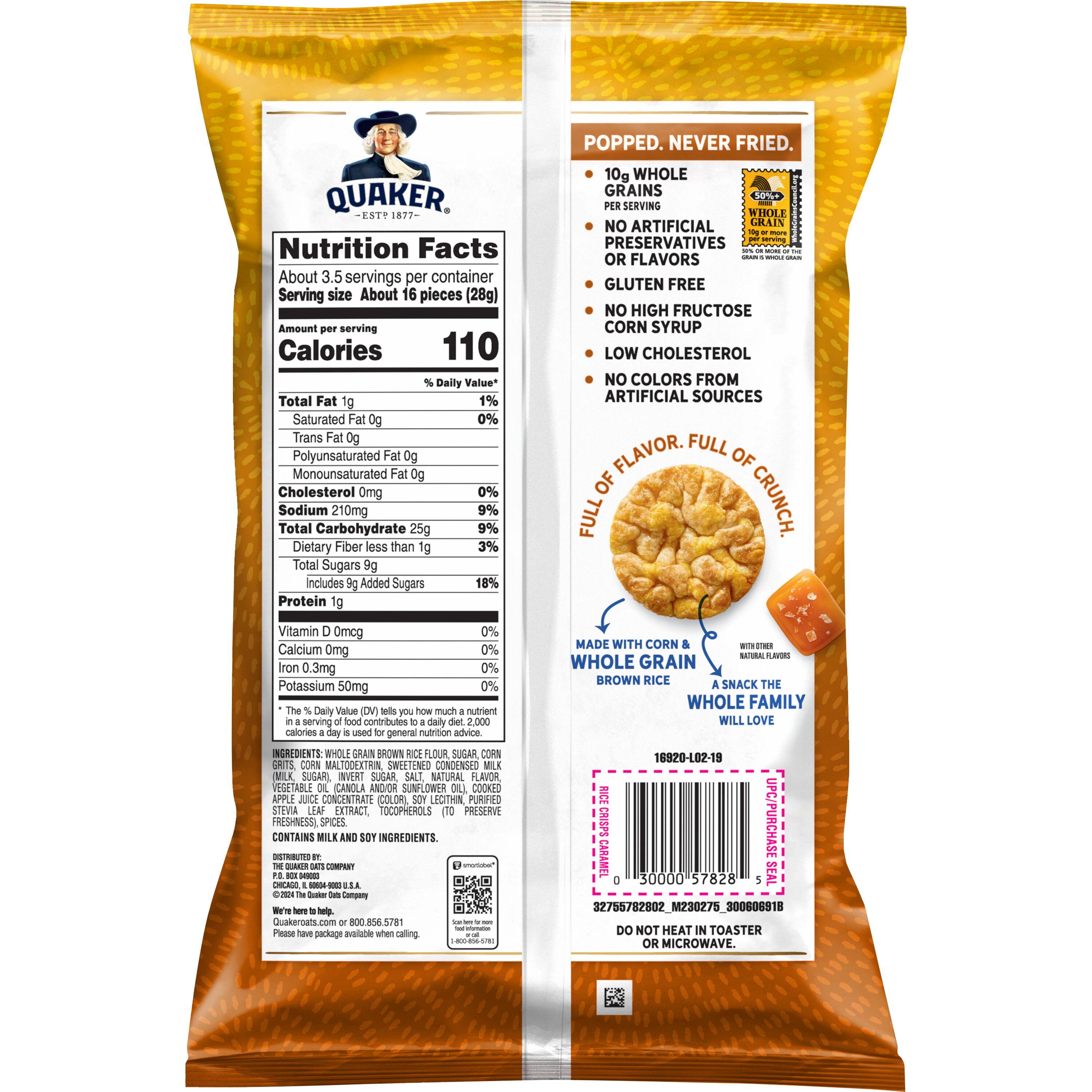 Quaker® Caramel Popped Rice Crisps