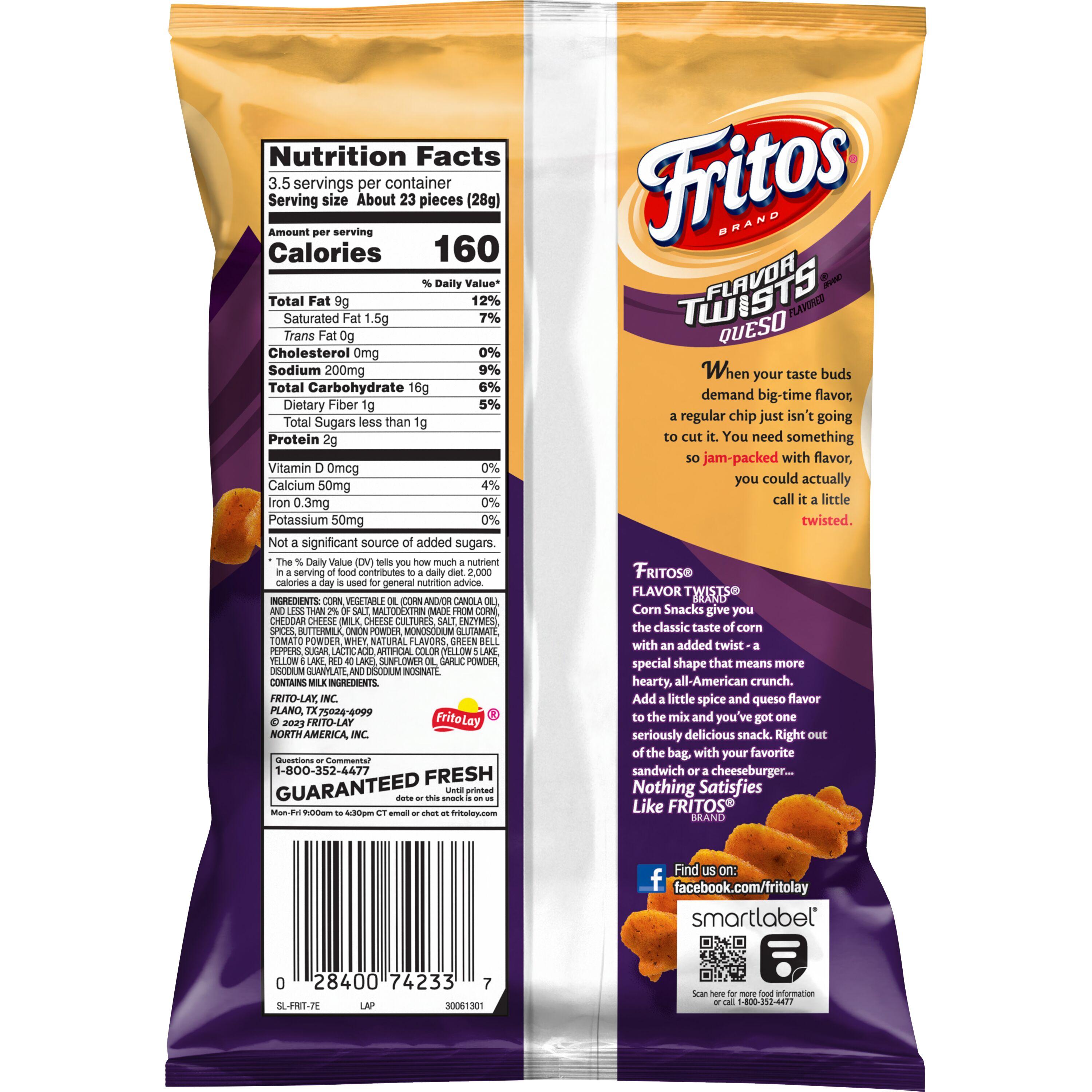 Fritos® Twists Queso Flavored Corn Snacks