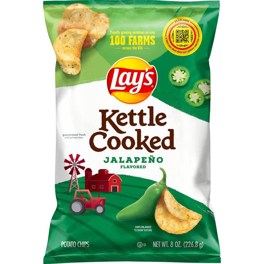 Lay's® Kettle Cooked Jalapeno Flavored Potato Chips