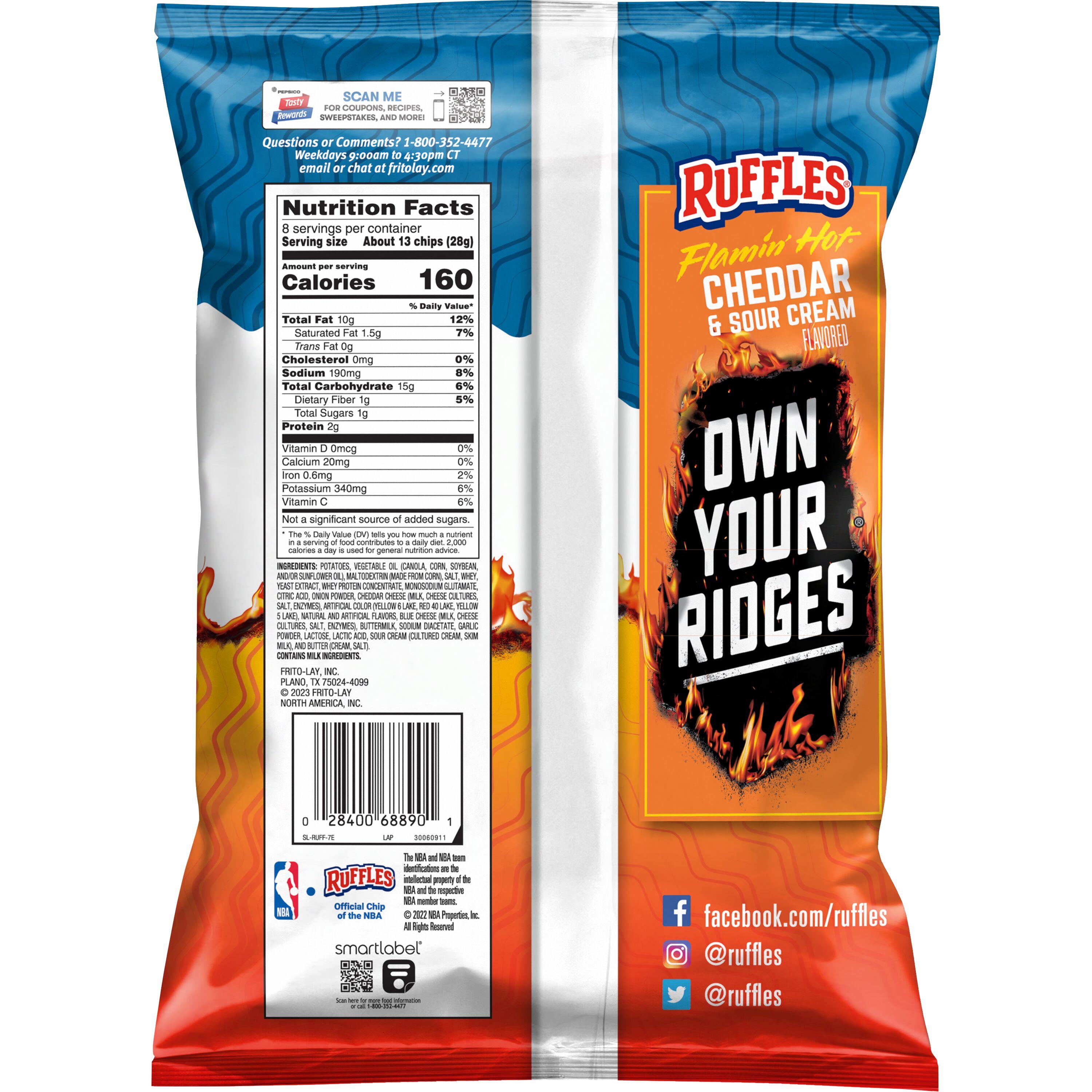 Ruffles® Flamin' Hot® Cheddar & Sour Cream Flavored Potato Chips