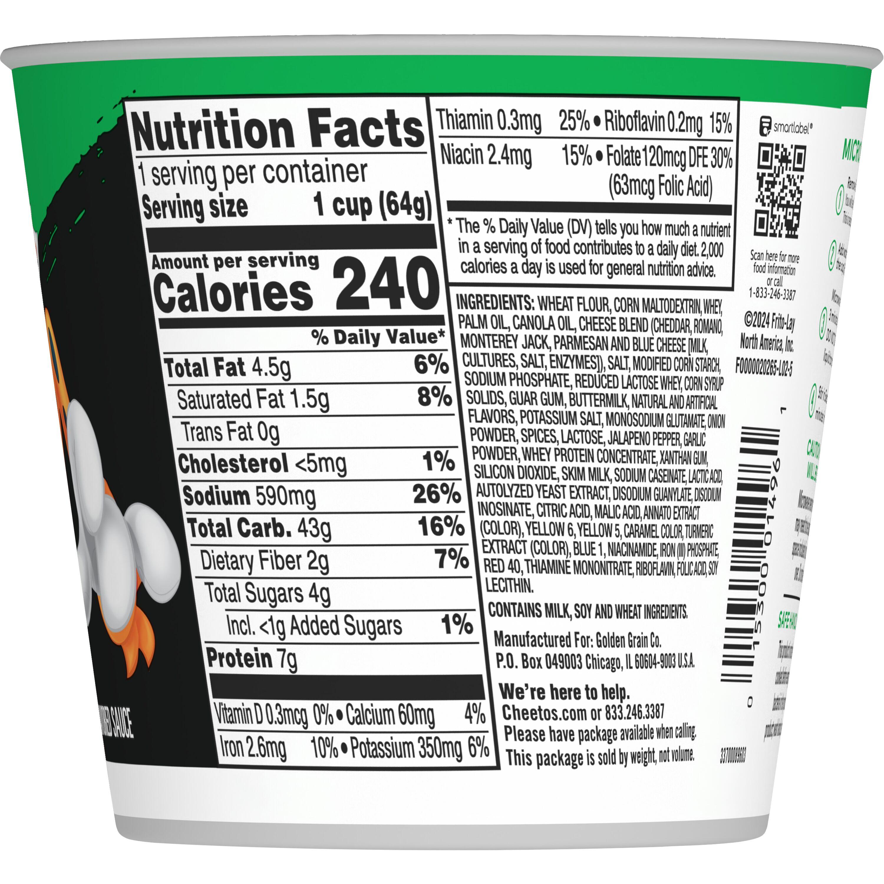 Cheetos® Mac'N Cheese Pasta Jalapeno Flavored 
