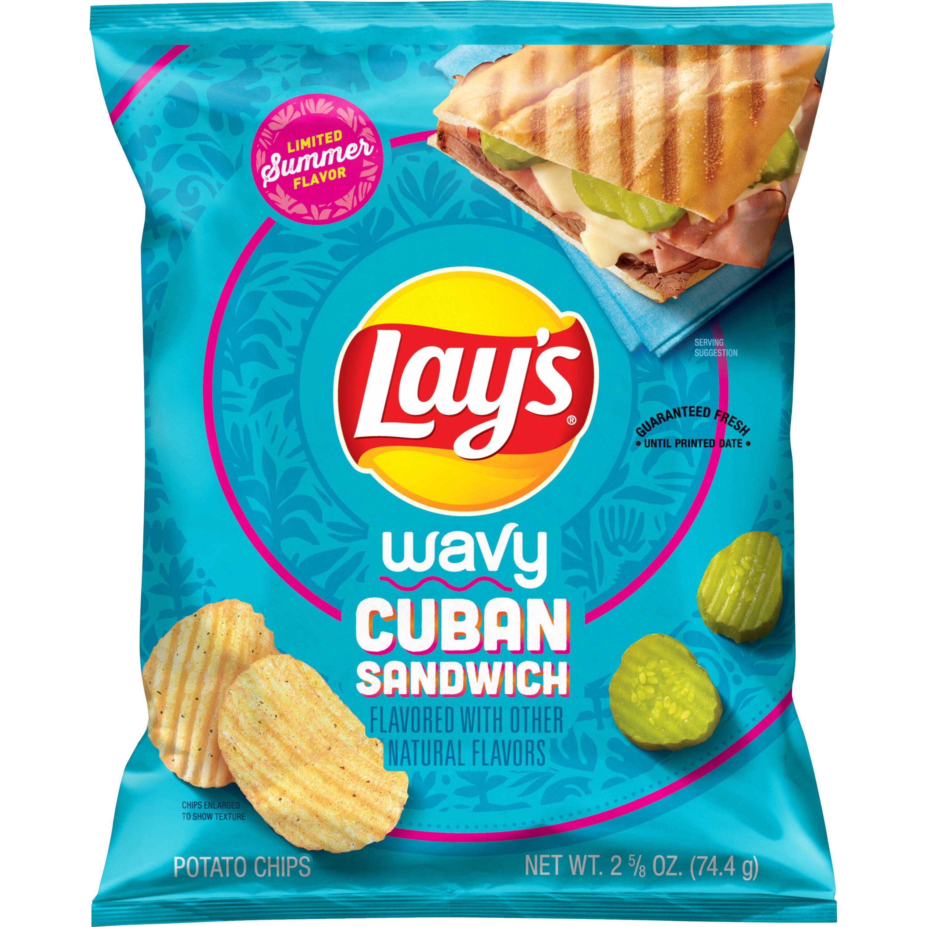 Lay's® Wavy Cuban Sandwich Flavored Potato Chips