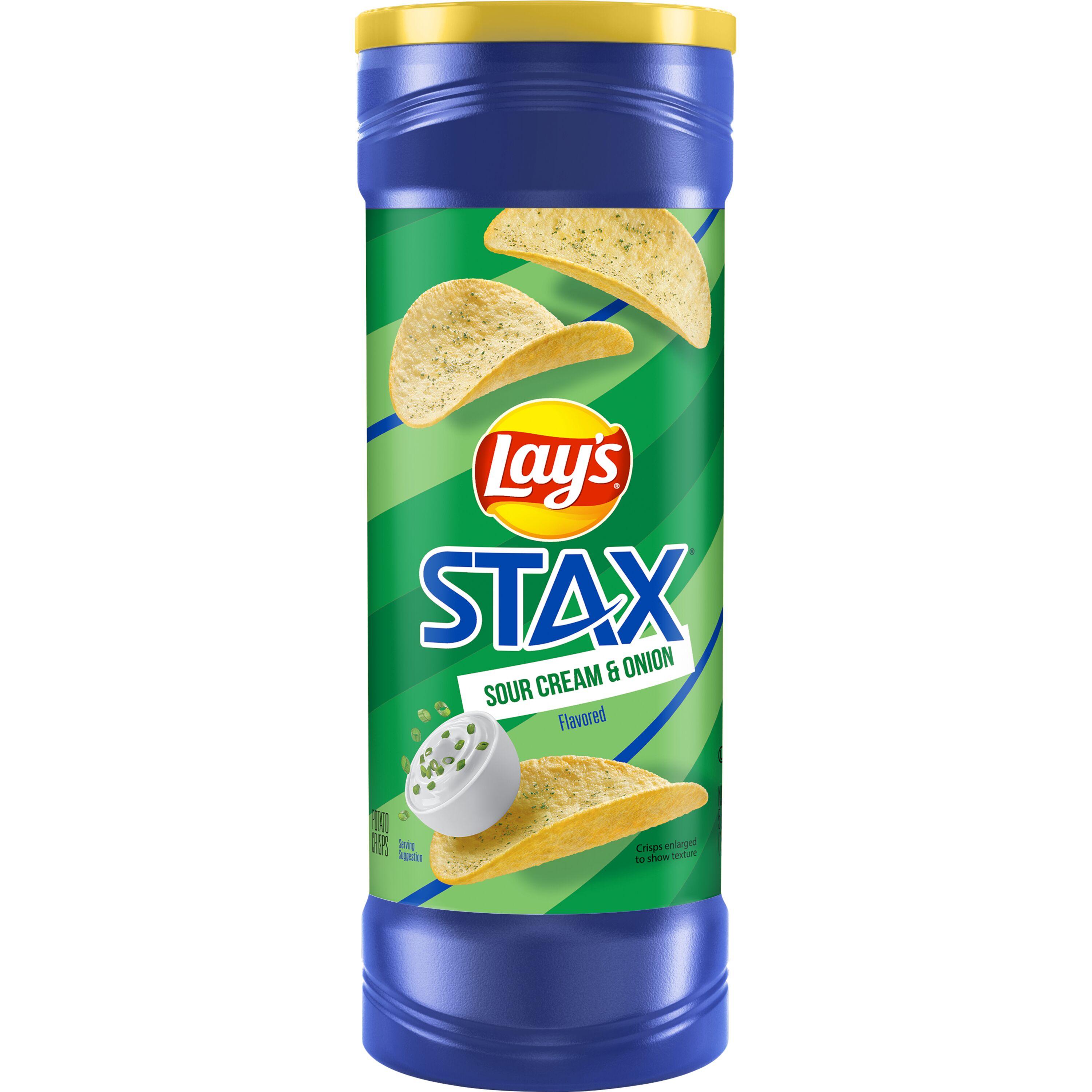 Lay's Stax Potato Crisps Sour Cream & Onion Flavored
