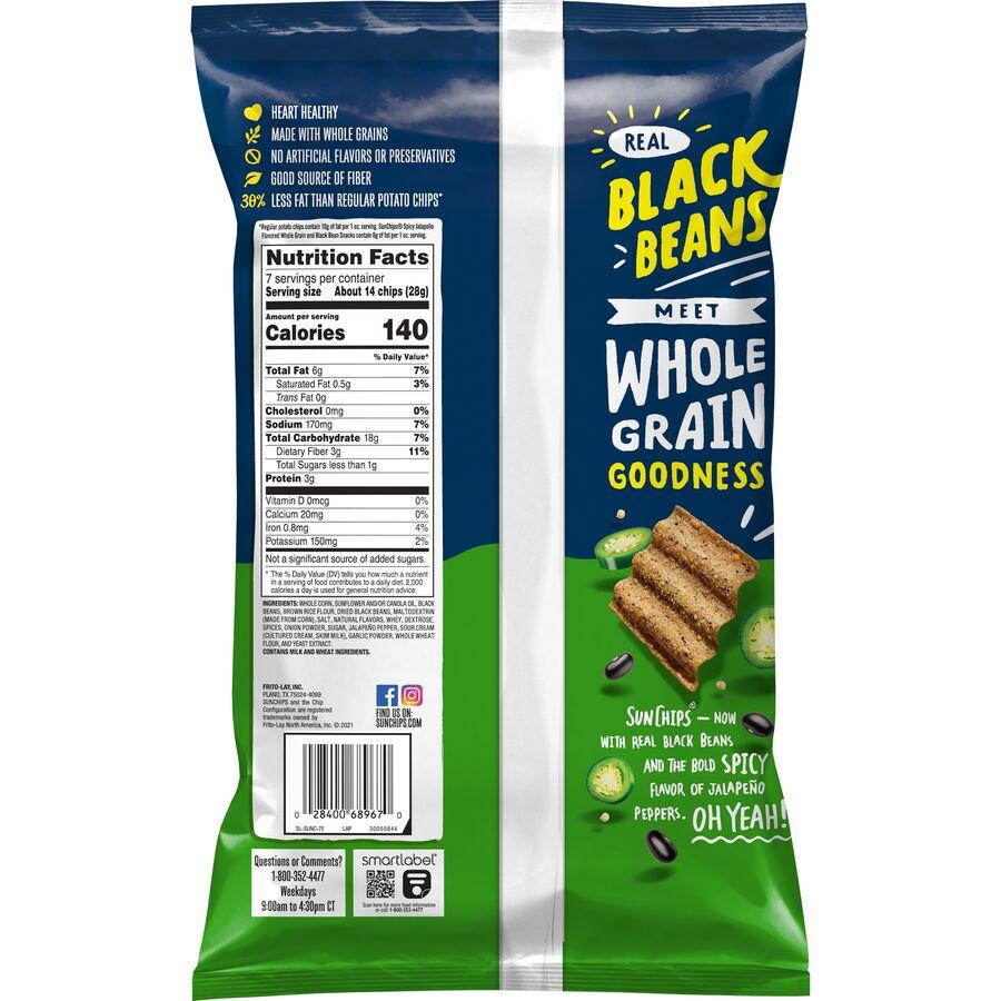 SunChips® Black Bean Spicy Jalapeno Flavored Whole Grain Snacks