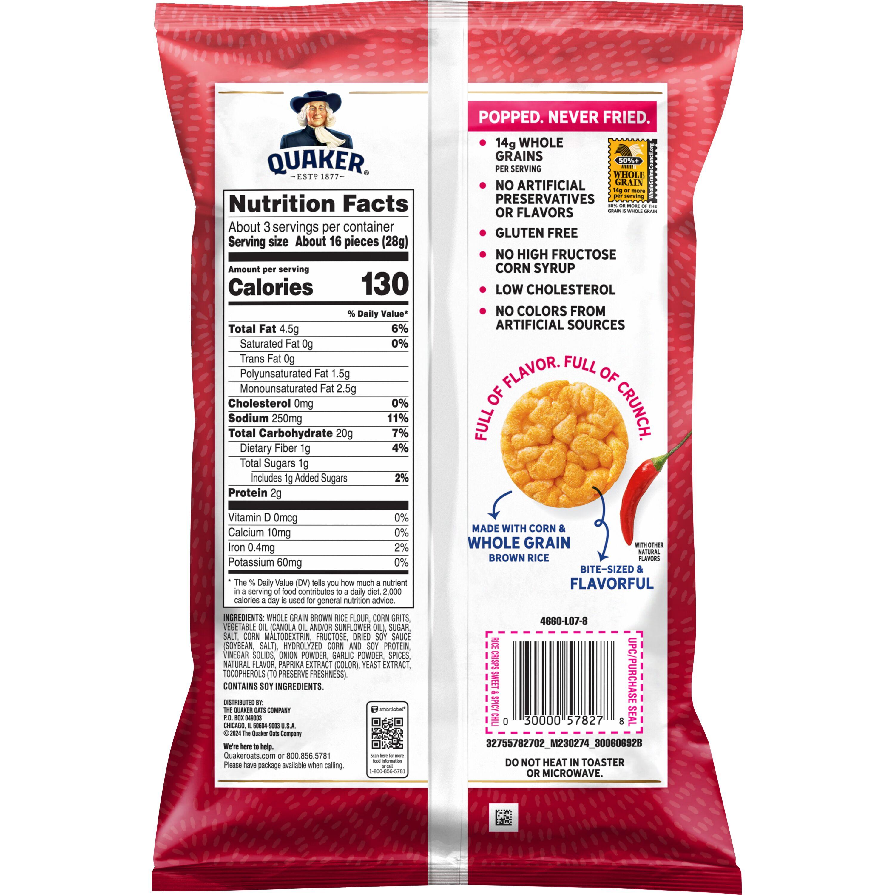 Quaker® Sweet Chili Popped Rice Crisps