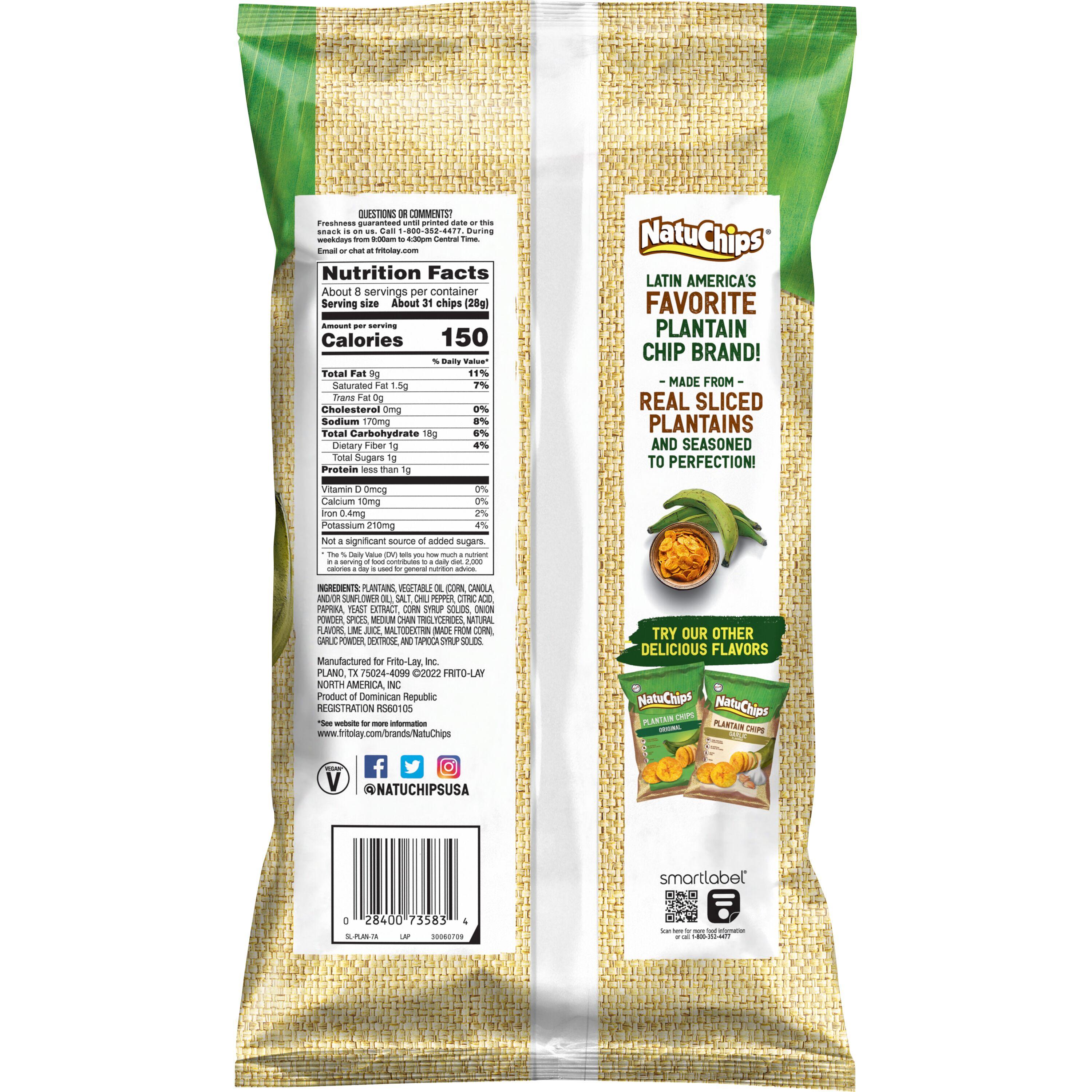 Natuchips® Chile & Lime Flavored Plantains Chips