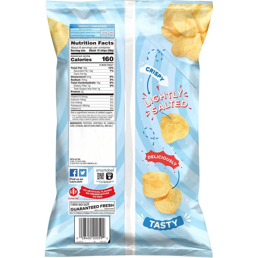 Lay's Lightly Salted Potato Chips Classic 7.75 Oz