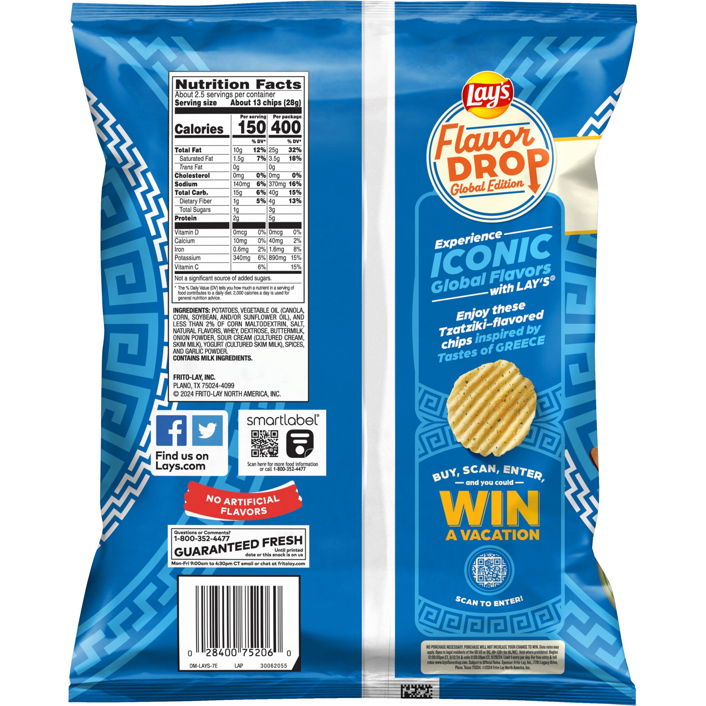 Lay’s® Wavy Tzatziki Flavored Potato Chips