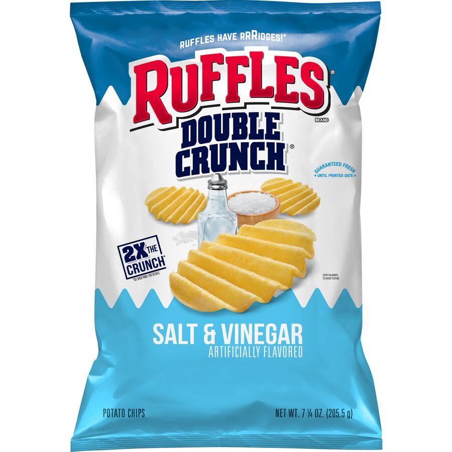 Ruffles® Double Crunch Salt & Vinegar Flavored Potato Chips