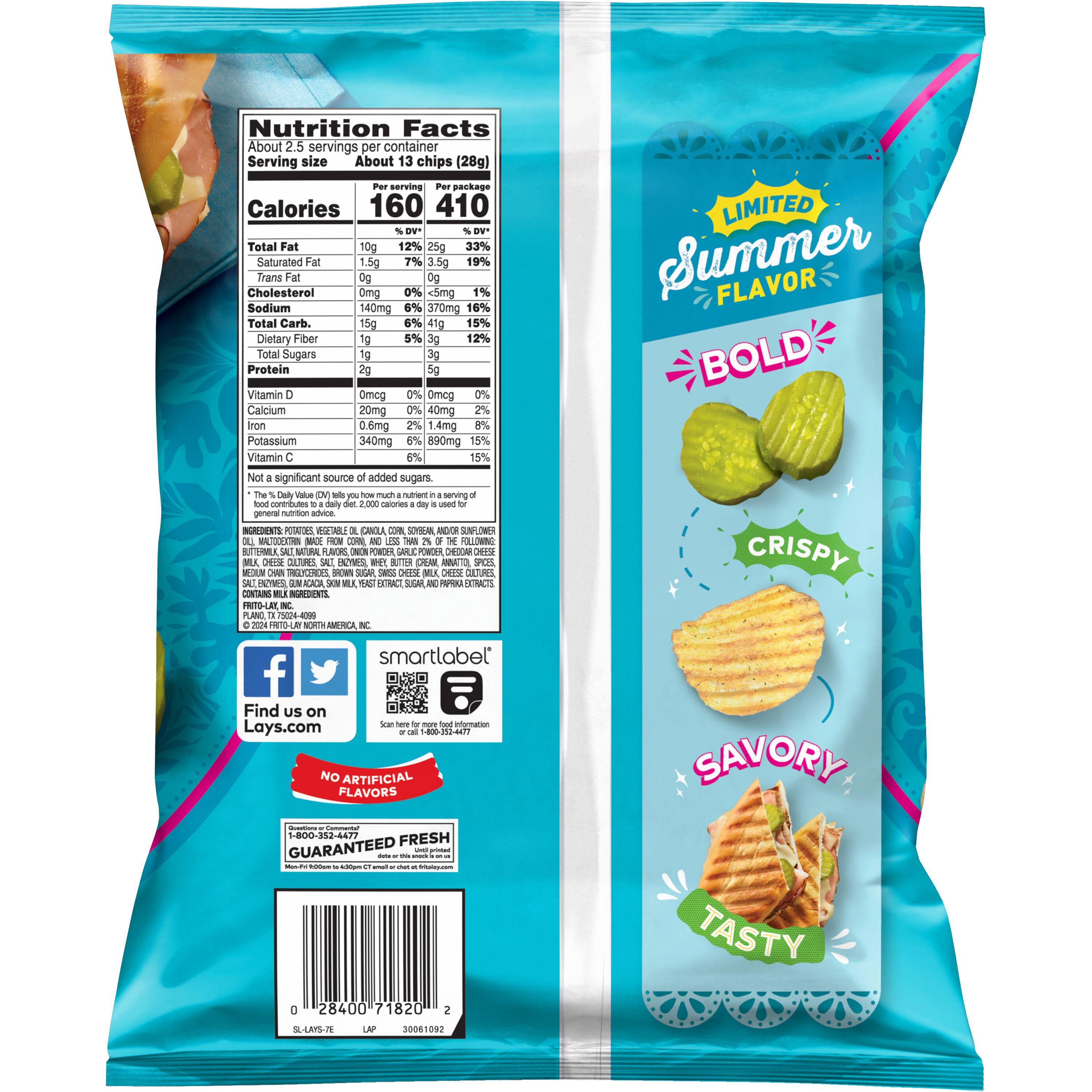 Lay's® Wavy Cuban Sandwich Flavored Potato Chips