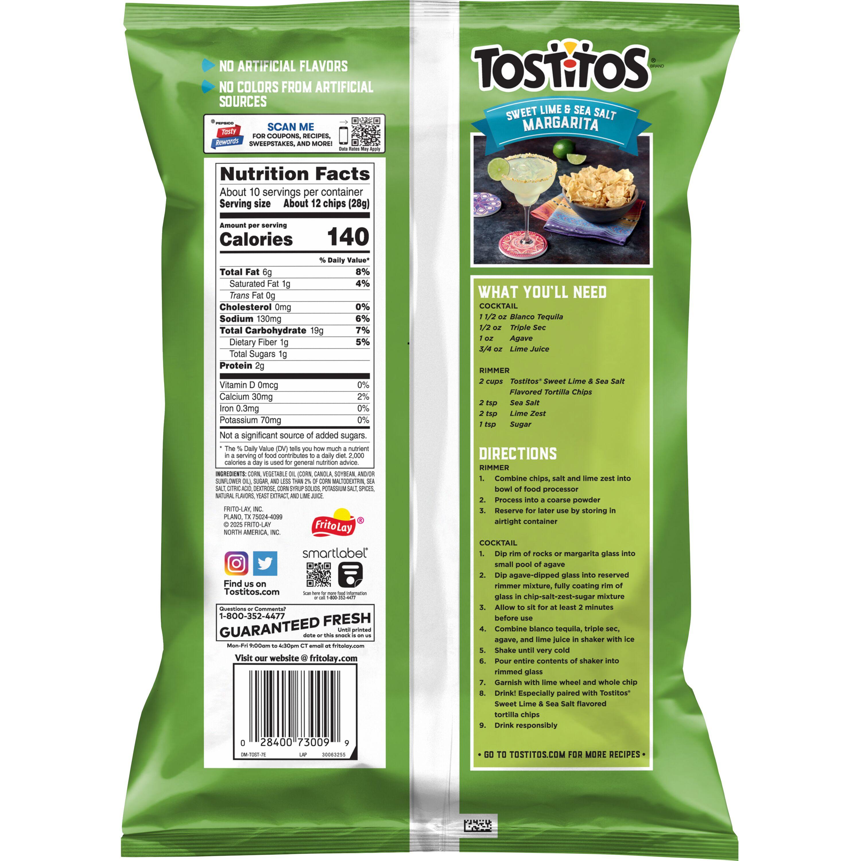 Tostitos® SCOOPS!® Sweet Lime & Sea Salt Tortilla Chips