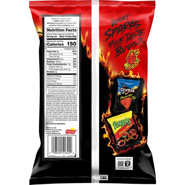 Doritos® Flamin' Hot® Nacho Flavored Tortilla Chips Shop Now at