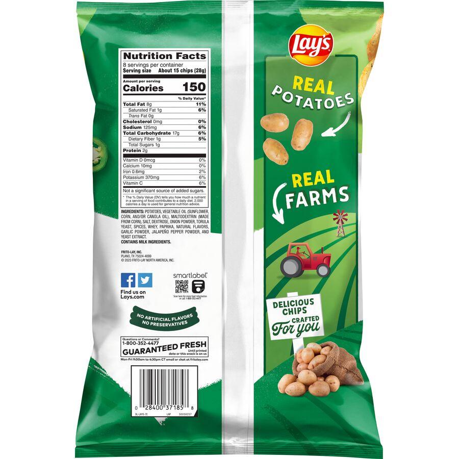 Lay's® Kettle Cooked Jalapeno Flavored Potato Chips