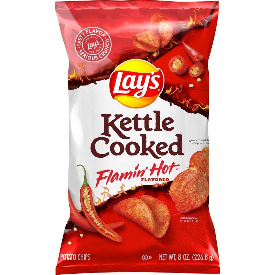 Lay's® Kettle Cooked Flamin' Hot® Flavored Potato Chips