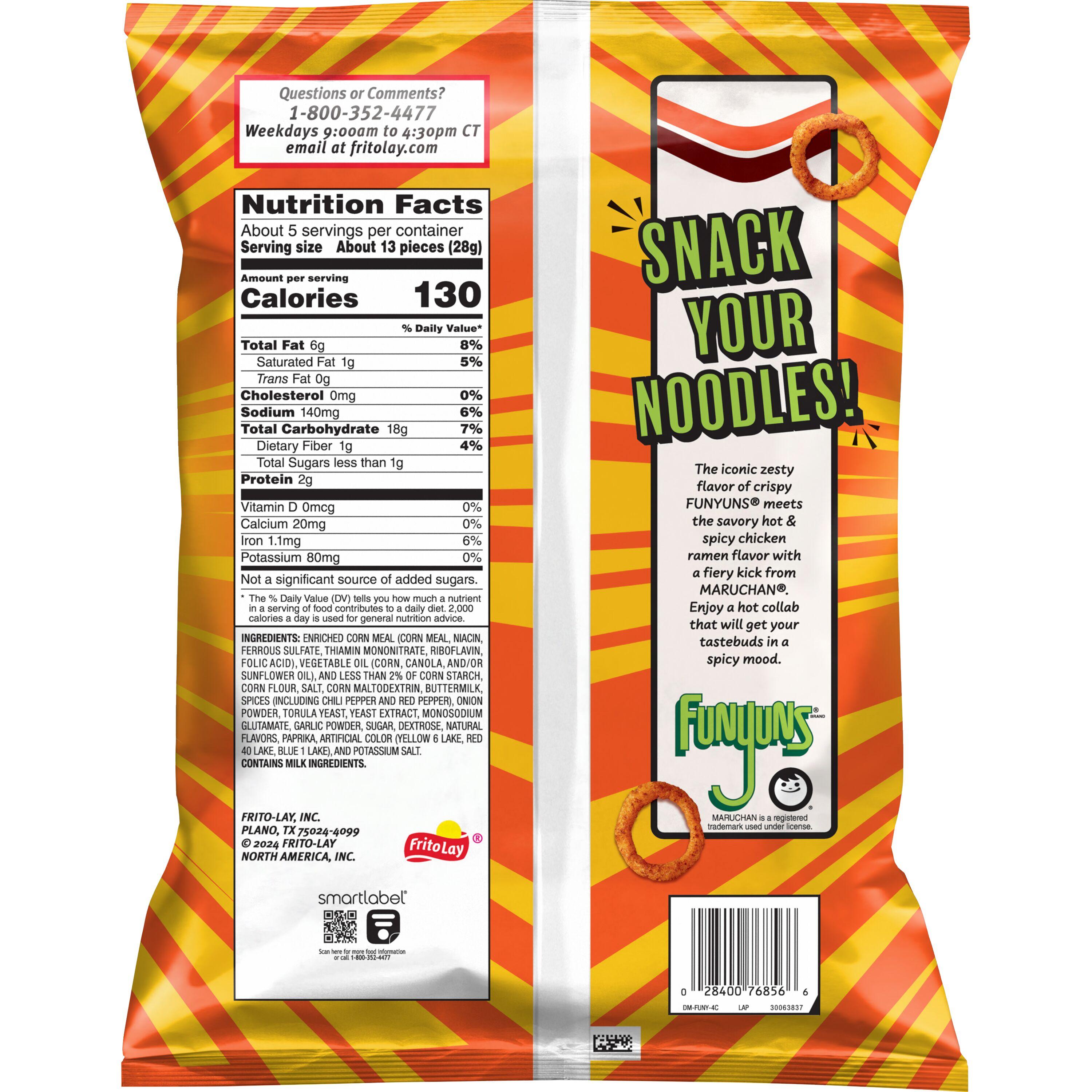 5.19 MT FUNYUNS MARUCHAN HOT & SPICY CHICKEN RAMEN