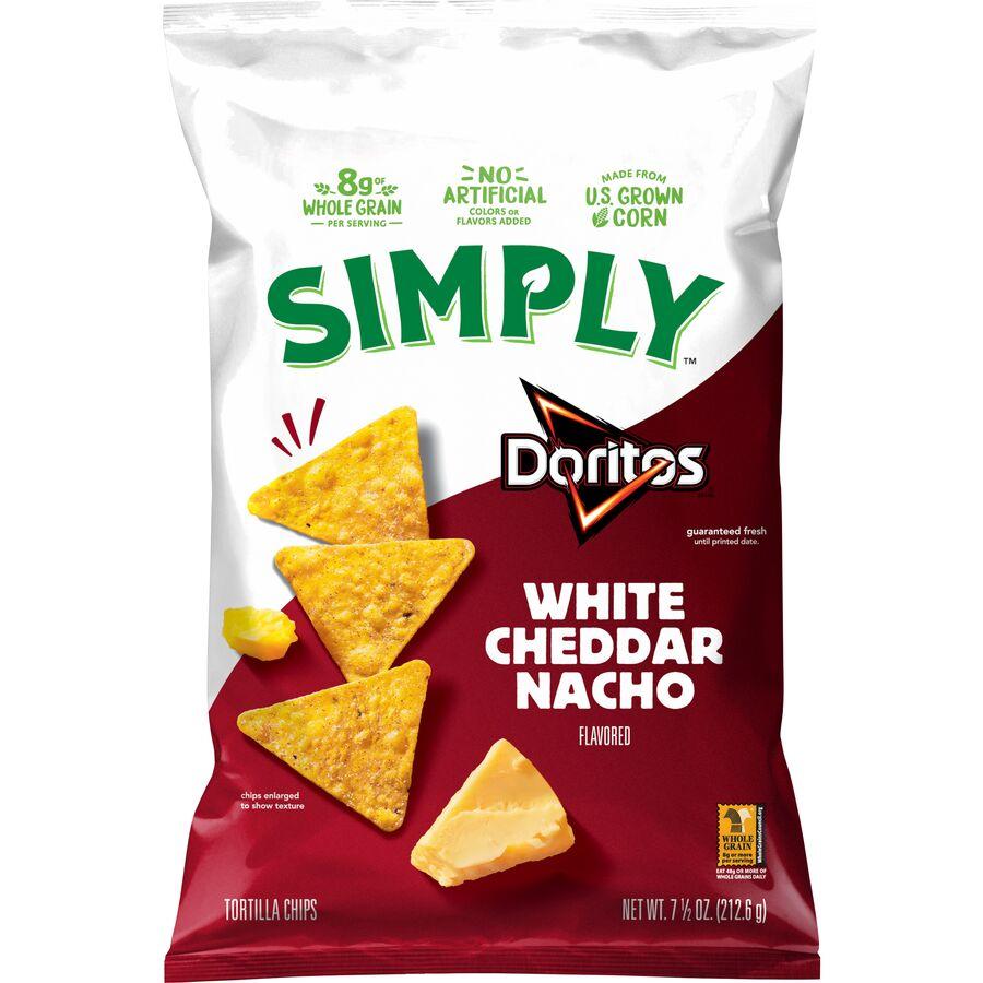 Simply® Doritos® White Cheddar Nacho Flavored Tortilla Chips