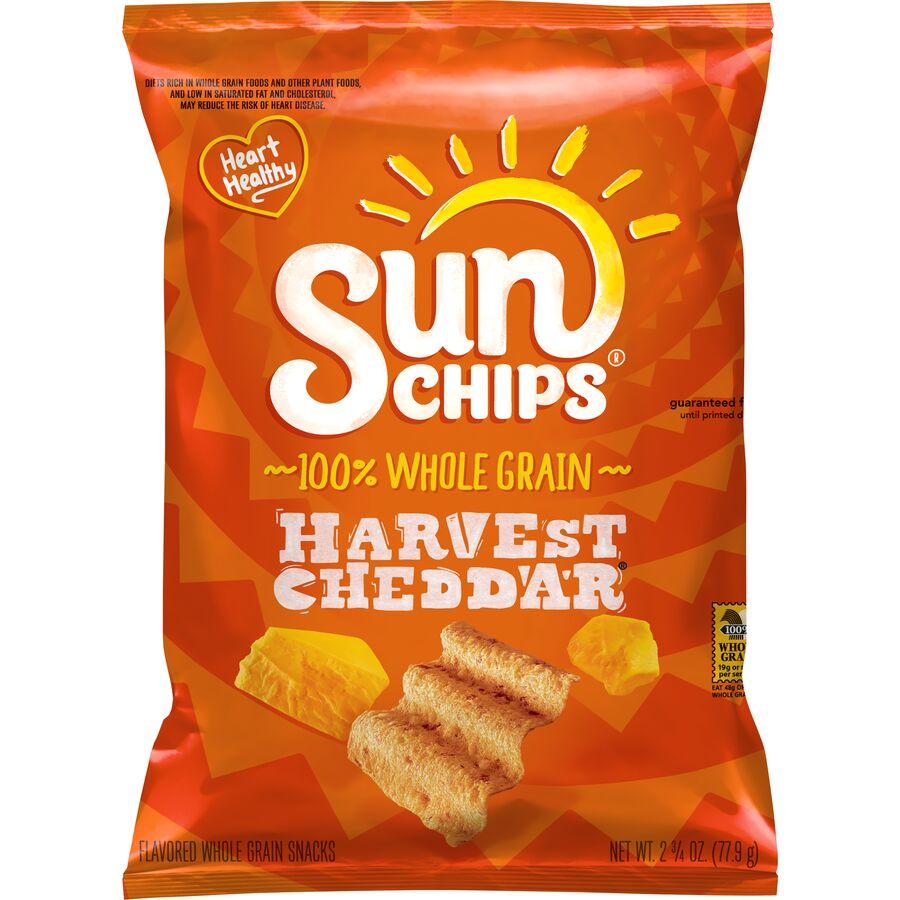 SunChips Whole Grain Snacks Harvest Cheddar Flavored 7 Oz