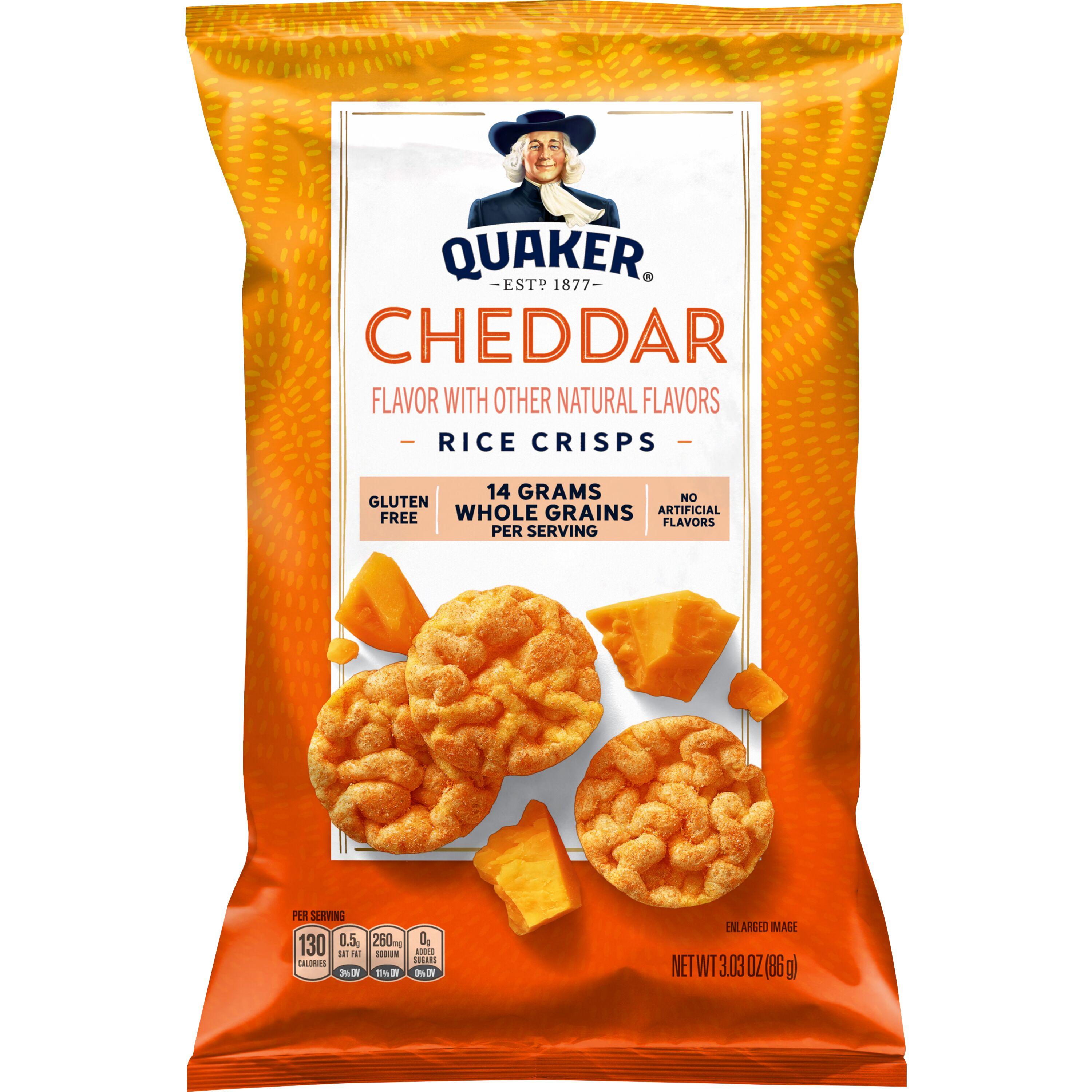 Quaker® Cheddar Popped Rice Crisps