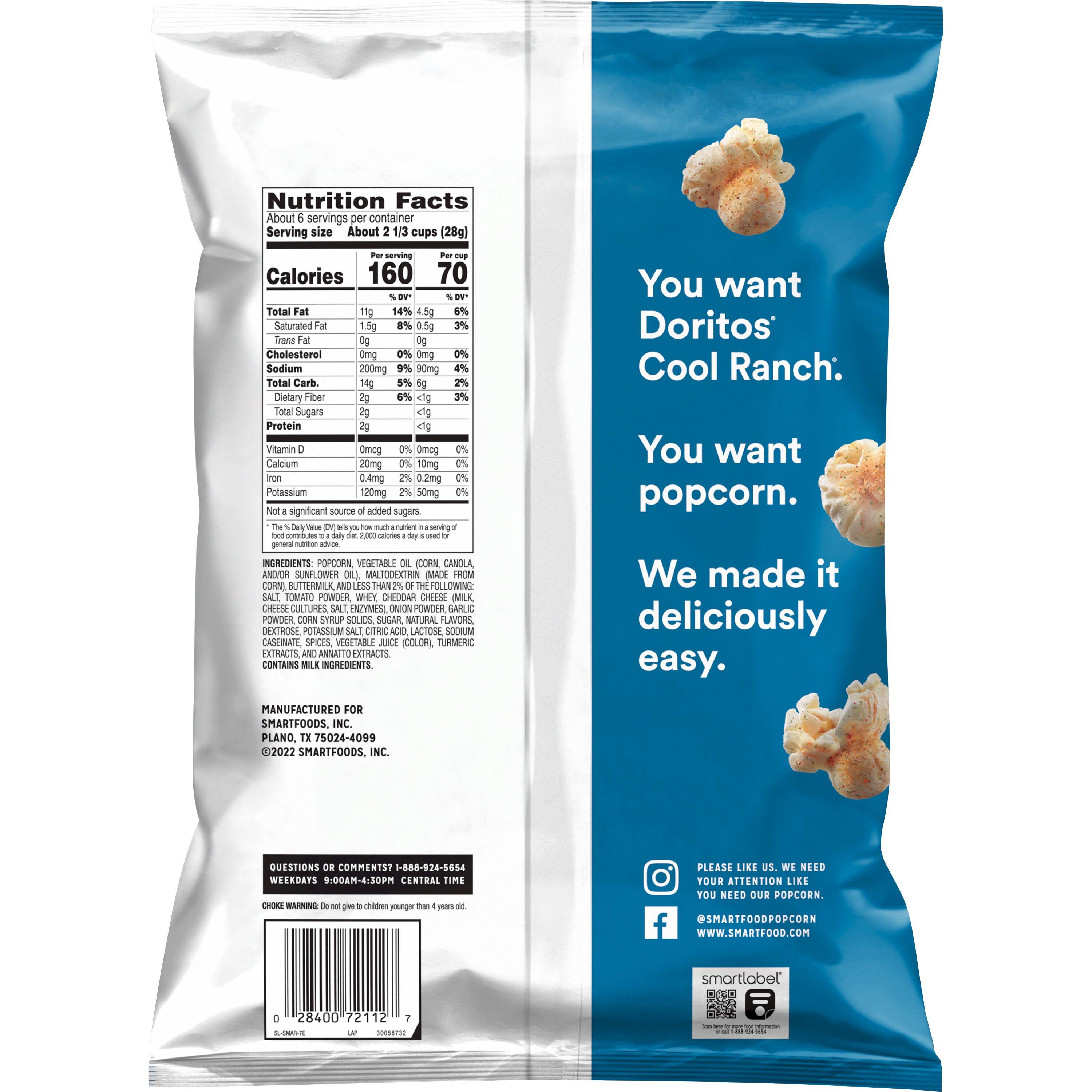 Smartfood® Doritos® Cool Ranch Flavored Popcorn