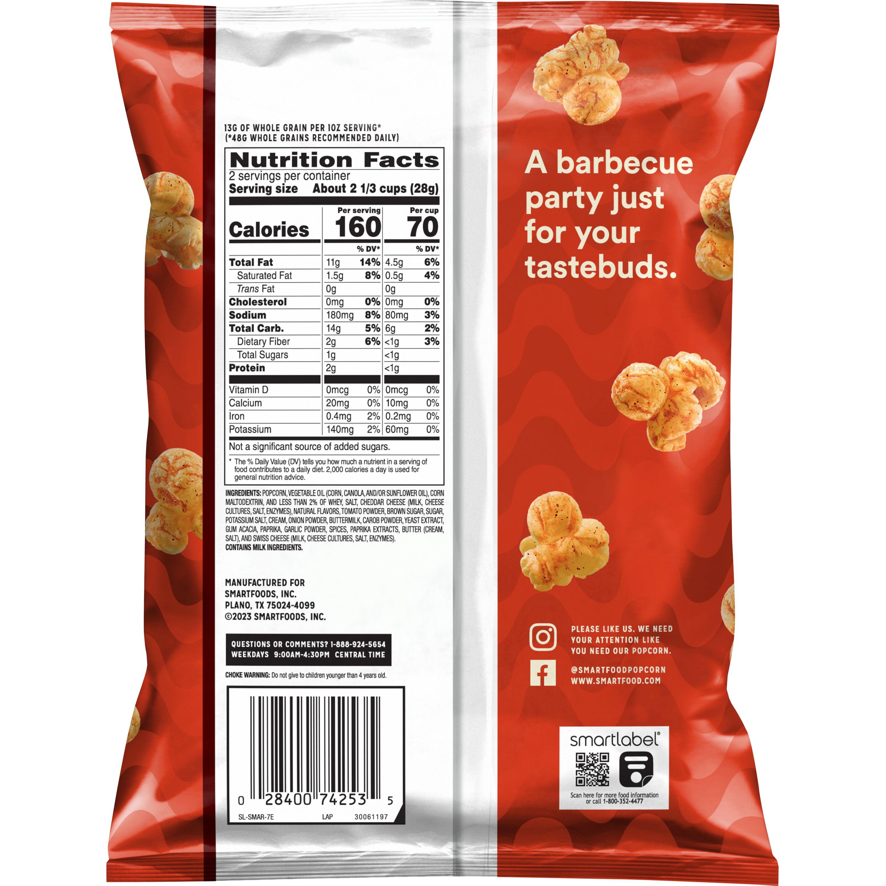 Smartfood® Cheddar BBQ Flavored Popcorn