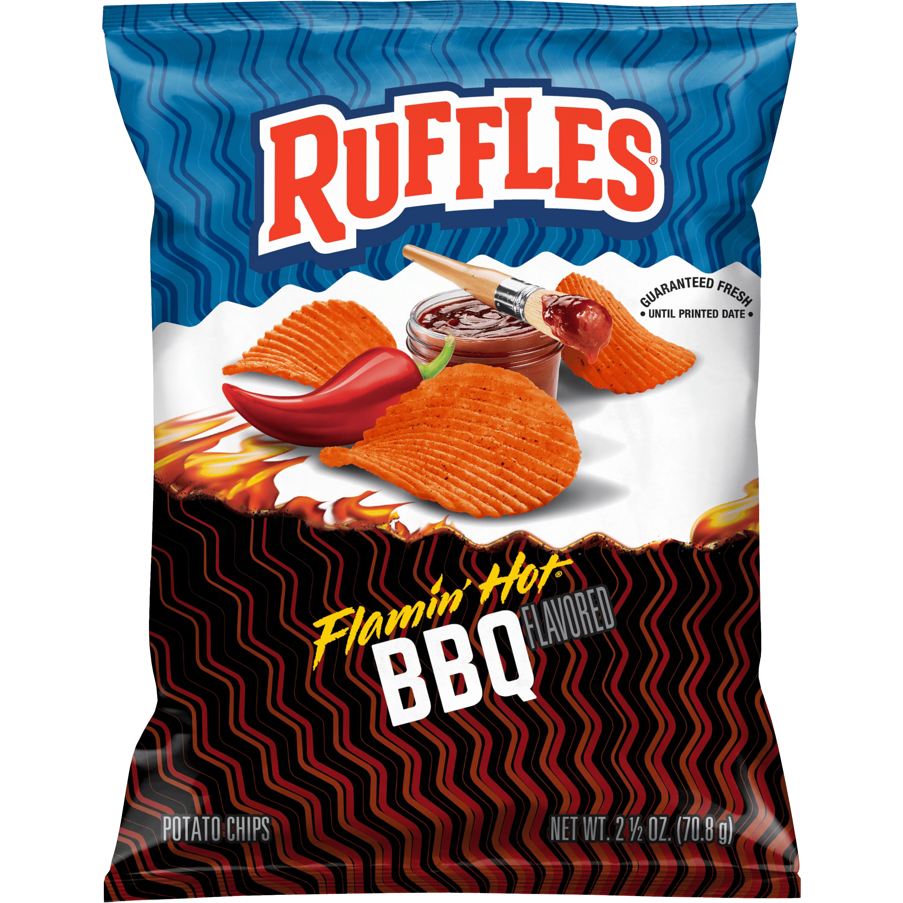 Ruffles® Flamin' Hot® BBQ Flavored Potato Chips