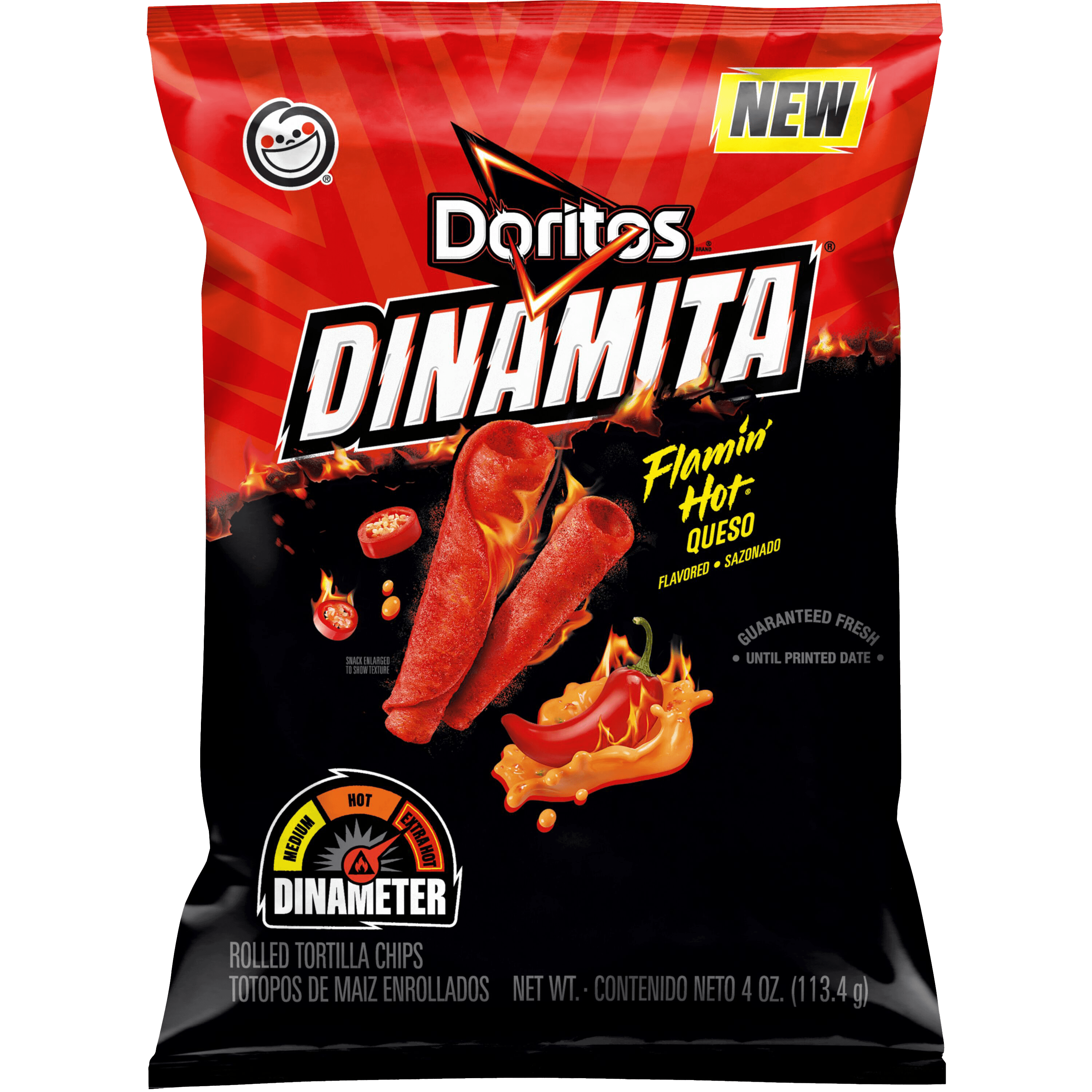 Doritos® Dinamita® Flamin Hot Queso Flavored Rolled Tortilla Chips