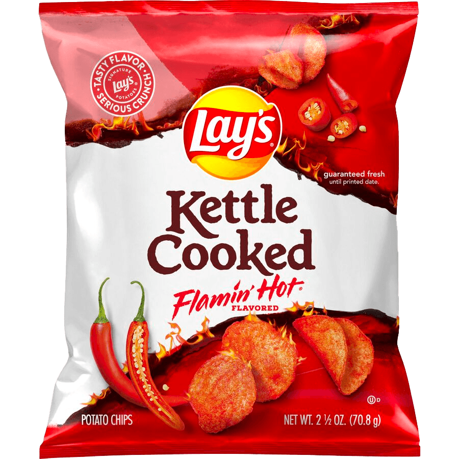 Lay's® Kettle Cooked Flamin' Hot® Flavored Potato Chips