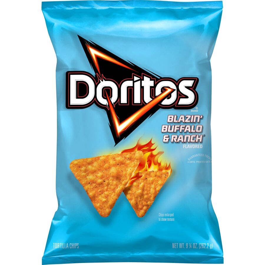 Doritos® Blazin' Buffalo & Ranch® Flavored Tortilla Chips 000000000300036201_EA